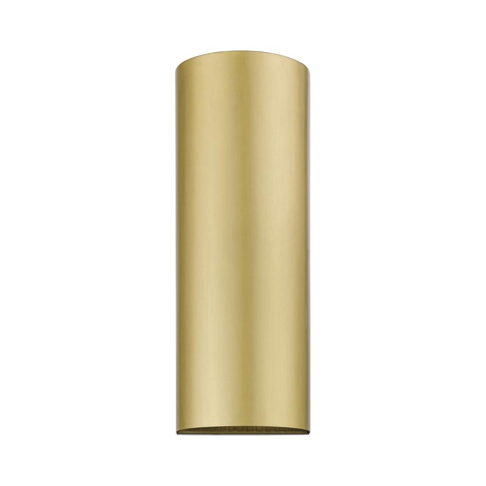 1 Light Satin Gold Outdoor / Indoor ADA Large Sconce