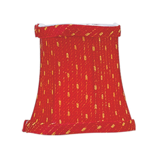 Red/Gold Patterned Bell Clip Shade