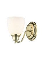 Livex Lighting 13671-02 - 1 Light Polished Brass Wall Sconce