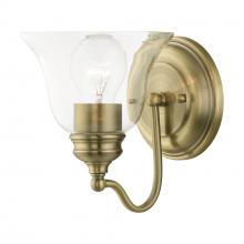Livex Lighting 16931-01 - 1 Light Antique Brass Vanity Sconce