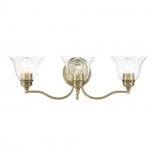 Livex Lighting 16933-01 - 3 Light Antique Brass Vanity Sconce