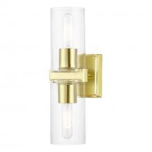 Livex Lighting 18032-12 - 2 Light Satin Brass Vanity Sconce