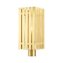  20756-12 - 1 Lt Satin Brass Outdoor Post Top Lantern