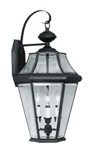  2361-04 - 3 Light Black Outdoor Wall Lantern