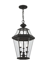  2365-04 - 3 Light Black Outdoor Chain Lantern