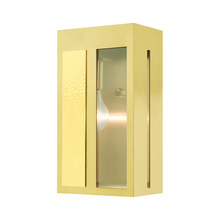 Livex Lighting 27412-12 - 1 Lt Satin Brass  Outdoor ADA Wall Lantern