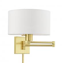 Livex Lighting 40036-12 - 1 Light Satin Brass Swing Arm Wall Lamp