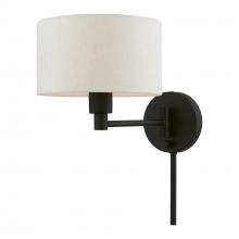 Livex Lighting 40940-04 - 1 Light Black Swing Arm Wall Lamp