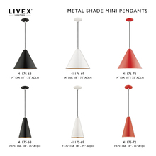 Livex Lighting 41176-68 - 1 Lt Shiny Black Mini Pendant