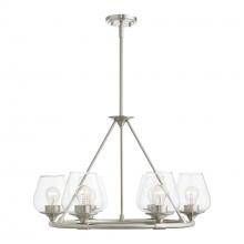  46726-91 - 6 Light Brushed Nickel Chandelier