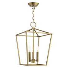 Livex Lighting 49433-01 - 3 Lt Antique Brass Convertible Lantern