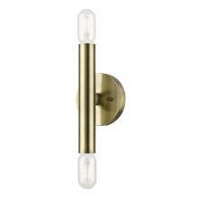 Livex Lighting 51132-01 - Antique Brass ADA 2-Llght Wall Sconce