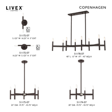 Livex Lighting 51178-07 - 8 Lt Bronze Linear Chandelier
