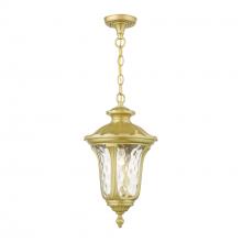  7854-33 - 1 Light Soft Gold Outdoor Medium Pendant Lantern