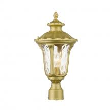  7855-33 - 1 Light Soft Gold Outdoor Medium Post Top Lantern