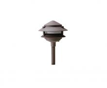 Westgate MFG C1 AA-145-BR - AREA LIGHT, 12V/20W 35W MAX, CAST. ALUMINUM, G4/JC BI-PIN, POWDER-COATED BRONZE, 2 TIER PAGODA, ...