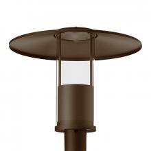 Westgate MFG C1 GPH-12-40W-MCTP-BR - TOP-HAT GARDEN POST-TOP SELECTABLE 12/20/30/40W 30/40/50K, 2-3/8 POLES, 85D BEAM, BR