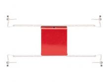 Westgate MFG C1 ICF4SJBB - 4" SQ IC AIRTIGHT FIRE-RATED RED JUNCTION BOX, 2-3/8in DEEP, WITH HANGER BARS