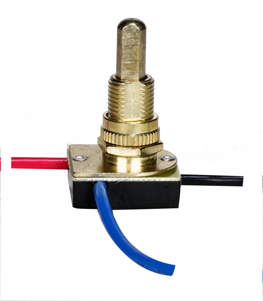 3-Way Metal Push Switch; 5/8" Metal Bushing; 2 Circuit; 4 Position (L-1, L-2, L1-2, Off);