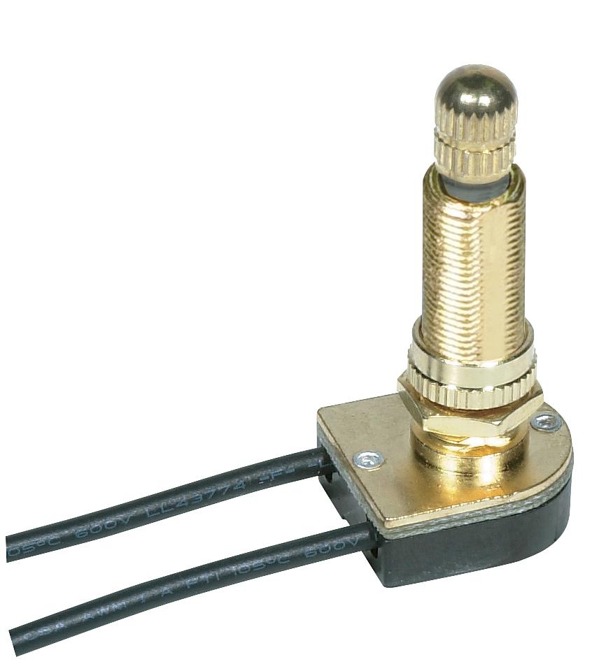On-Off Metal Rotary Switch; 1-1/8" Metal Bushing; Single Circuit; 6A-125V, 3A-250V Rating;