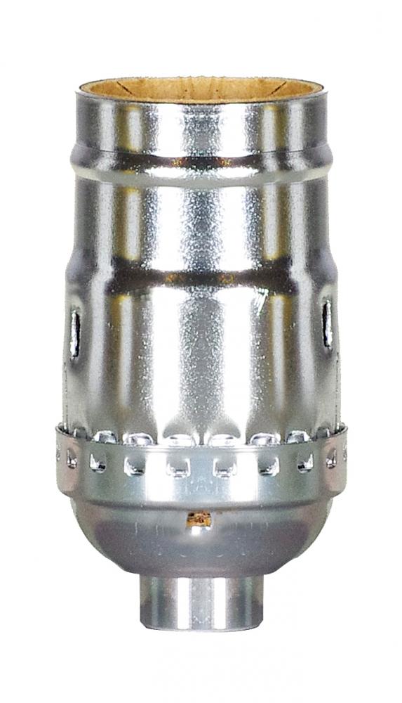 Standard Keyless Socket; 1/8 IPS; Aluminum; Nickel Finish; 660W; 250V