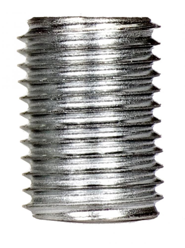 1/4 IP Steel Nipple; Zinc Plated; 5/8" Length; 1/2" Wide