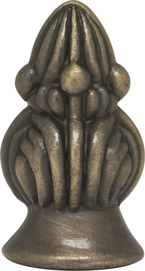 Bud Finial; 1-3/8" Height; 1/8 IP; Antique Brass Finish
