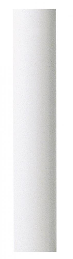 Heavy Wall Tubing; 48" Length; White Plastic; 7/8" Diameter