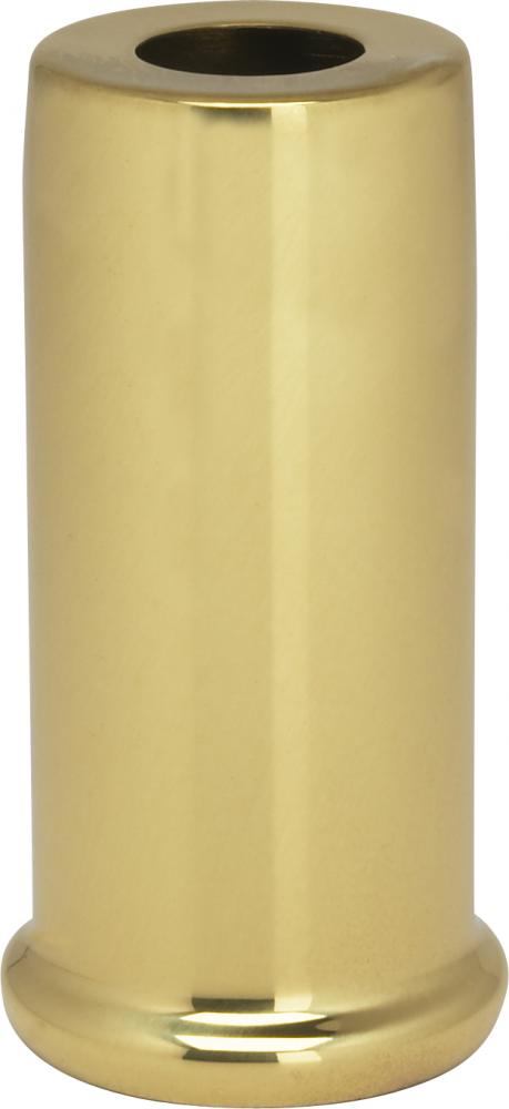 Solid Brass Spacer; 7/16" Hole; 2" Height; 7/8" Diameter; 1" Base Diameter; Polished