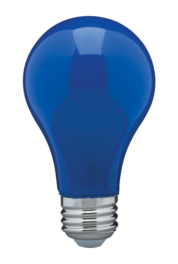 8 Watt A19 LED; Ceramic Blue; Medium base; 360 deg. Beam Angle; 120 Volt