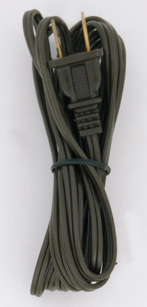 8 Foot Cord With Plug; Brown Finish