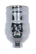 Satco Products Inc. 80/1029 - Short Keyless Socket; 1/8 IPS; 3 Piece Stamped Solid Brass; Polished Nickel Finish; 660W; 250V