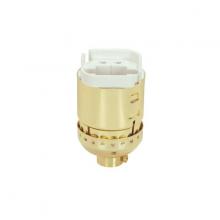 Satco Products Inc. 80/1228 - Lampholder Fluorescent 4-Pin Lampholder; 13W Brite Gilt Socket With Fluorescent GX24q And GX24q-1;