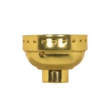 Satco Products Inc. 80/1350 - 3 Piece Solid Brass Cap With Paper Liner; Polished Nickel Finish; 1/8 IP Less Set Screw