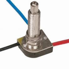 Satco Products Inc. 80/1370 - 3-Way Metal Push Switch, Metal Bushing, 2 Circuit, 4 Position(L-1, L-2, L1-2, Off). Rated: 6A-125V,