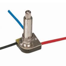 Satco Products Inc. 80/1412 - 3-Way Metal Push Switch, Metal Bushing, 2 Circuit, 4 Position(L-1, L-2, L1-2, Off). Rated: 6A-125V,