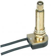 Satco Products Inc. 80/1413 - On-Off Metal Rotary Switch; 1-1/2" Metal Bushing; Single Circuit; 6A-125V, 3A-250V Rating;