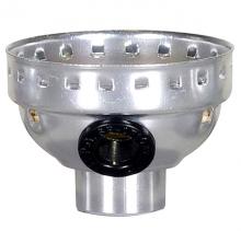 Satco Products Inc. 80/1435 - Aluminum Cap With Paper Liner; 1/8 IPS Sideout Hole; Less Set Screw; Nickel Finish
