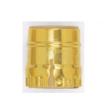 Satco Products Inc. 80/1471 - 3 Piece Solid Brass Shell With Paper Liner; Short Keyless; Polished Brass Finish