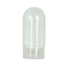 Satco Products Inc. 80/1591 - Tubular Clear Glass With Threads; 2.5mm Thickness; 500C; 2-1/4" Height; 1" Diameter