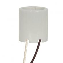 Satco Products Inc. 80/1734 - Keyless Porcelain Socket With Paper Liner; 2 Bushings; 2 Wireways; Spring Contact For 4KV; 9"