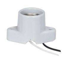 Satco Products Inc. 80/2239 - Keyless Porcelain Recessed Socket With Pre-Wired; 2" Center And With Wireway; 4" Leads;