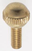 Satco Products Inc. 90/035 - Solid Brass Thumb Screw; Burnished and Lacquered; 8/32 Ball Head; 3/8" Length