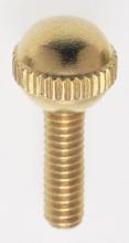 Satco Products Inc. 90/036 - Solid Brass Thumb Screw; Burnished and Lacquered; 8/32 Ball Head; 1/2" Length