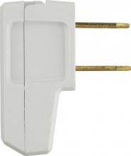Satco Products Inc. 90/1083 - Quick Connect Flat Plug; White Finish; Non Polarized; 18/2-SPT-2 And 16/2 SPT-2; 15A; 125V