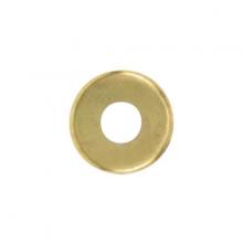 Satco Products Inc. 90/1094 - Turned Brass Check Ring; 1/8 IP Slip; Burnished And Lacquered; 2" Diameter