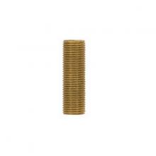 Satco Products Inc. 90/1182 - 1/8 IP Solid Brass Nipple; Unfinished; 1/2" Length; 3/8" Wide