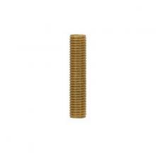 Satco Products Inc. 90/1187 - 1/8 IP Solid Brass Nipple; Unfinished; 1-1/4" Length; 3/8" Wide