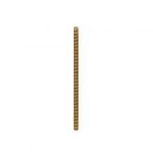 Satco Products Inc. 90/1196 - 1/8 IP Solid Brass Nipple; Unfinished; 4-1/4" Length; 3/8" Wide