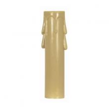 Satco Products Inc. 90/1262 - Plastic Drip Candle Cover; Antique Plastic Drip; 13/16" Inside Diameter; 7/8" Outside